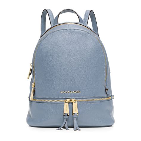 michael kors rhea backpack pale blue|Michael Kors clear backpack.